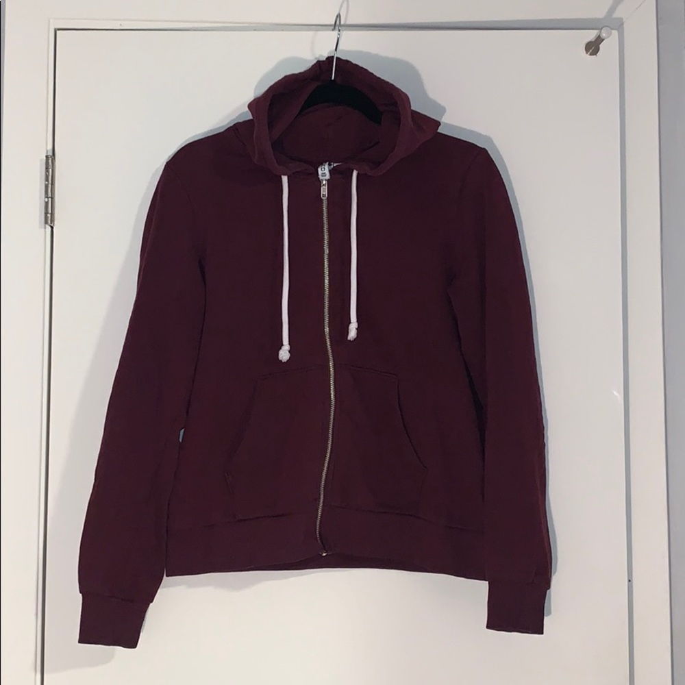 Long sleeve zip up hoodie